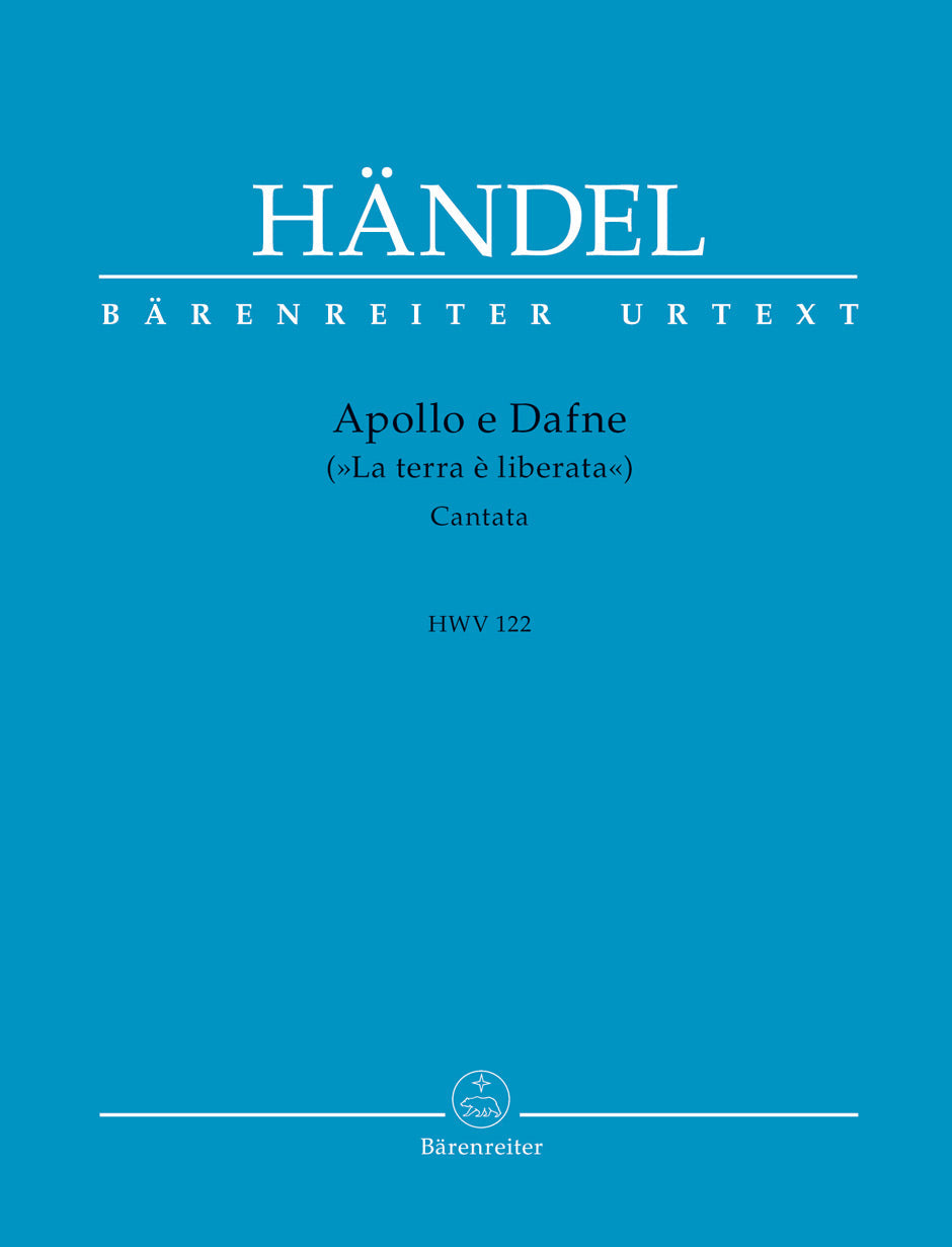 Handel Apollo e Dafne ("La terra è liberata") Vocal Score