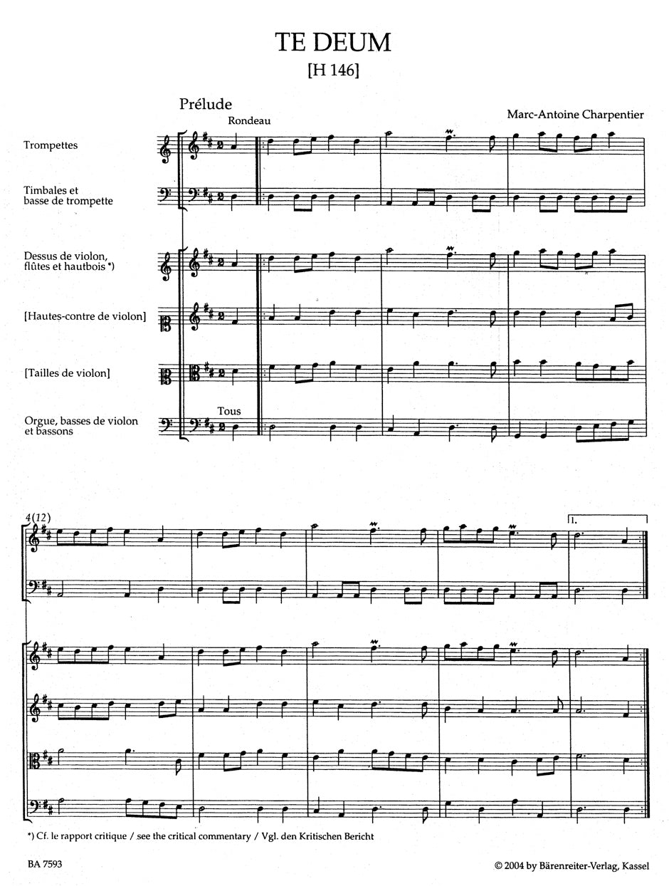 Charpentier Te Deum D major H 146