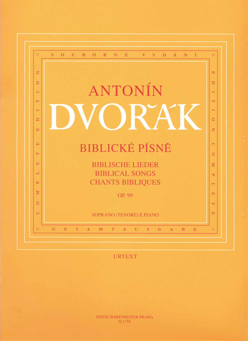 Dvorak Biblical Songs op. 99 High Voice
