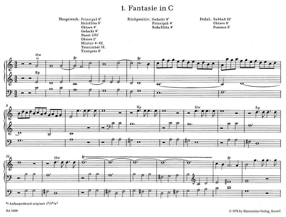 Pachelbel Selected Organ Works, Volume 6