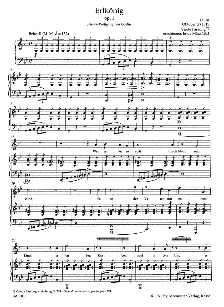 Schubert Lieder, Volume 1 (high voice)