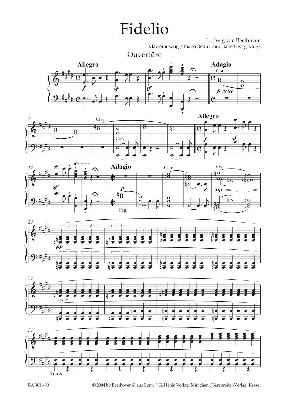 Beethoven Fidelio op. 72 -Opera in two acts-