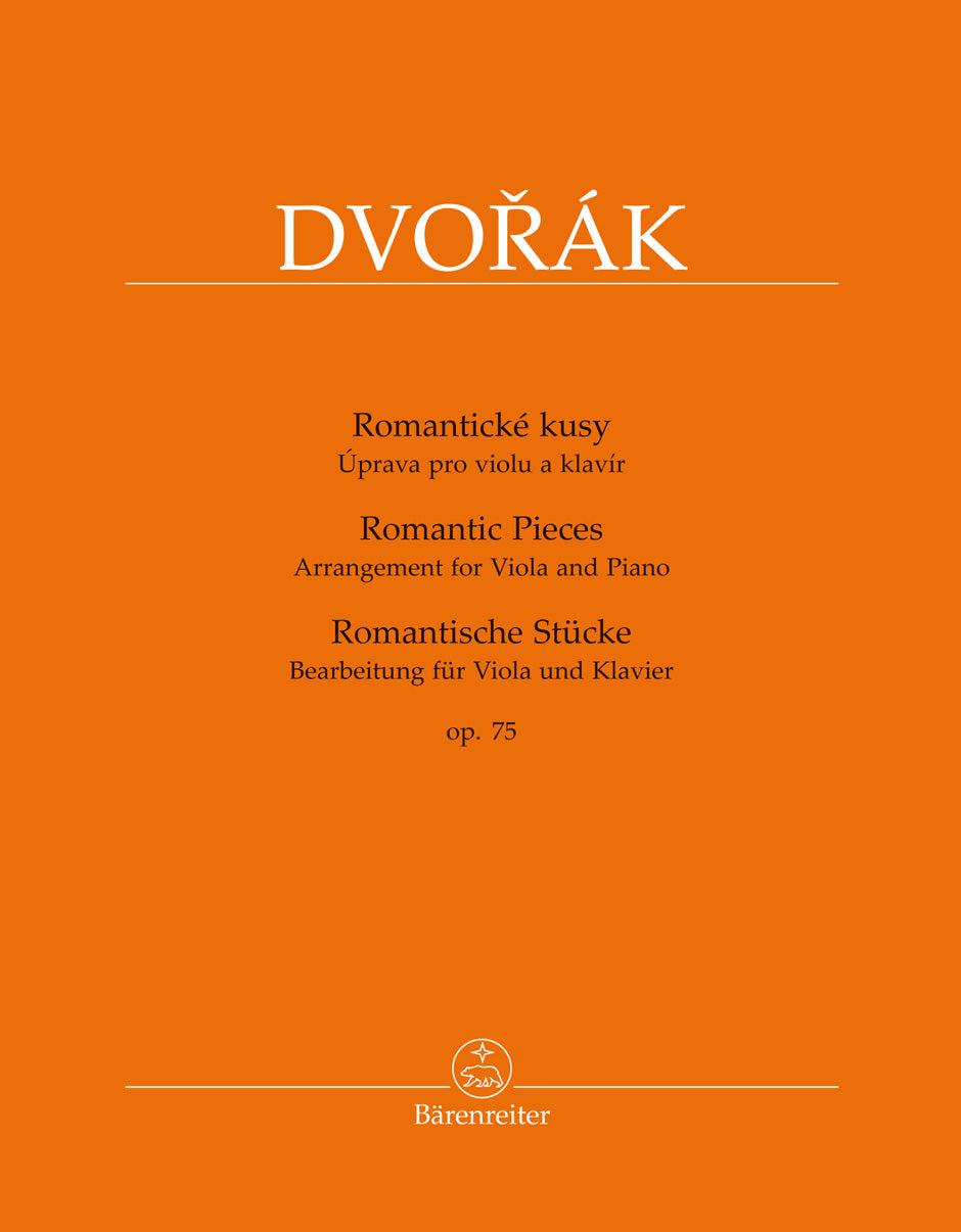 Dvorak Romantische Stücke op. 75 (Bearbeitet for Viola und Klavier)