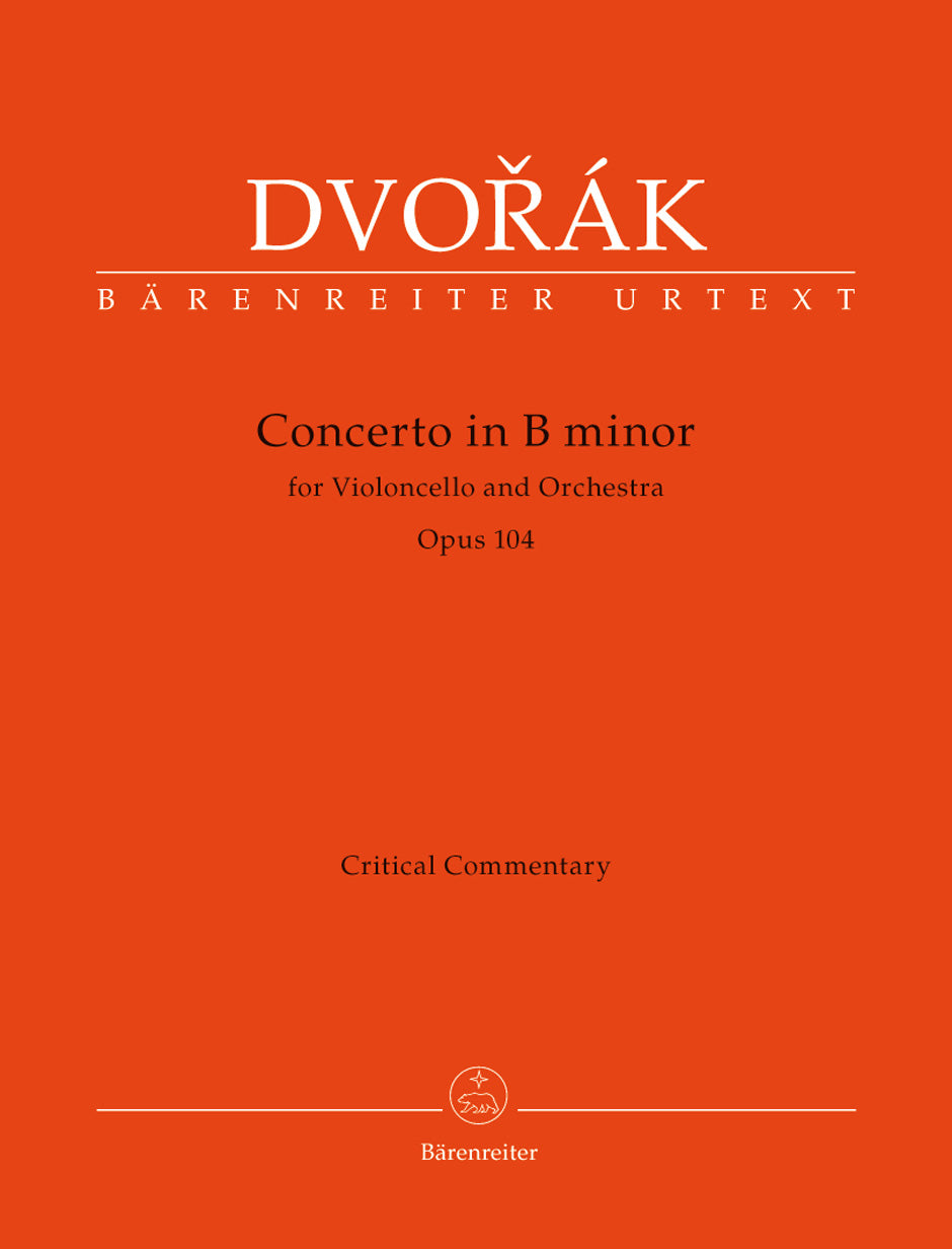 Dvorak Concerto for Violoncello and Orchestra B minor op. 104 Critical