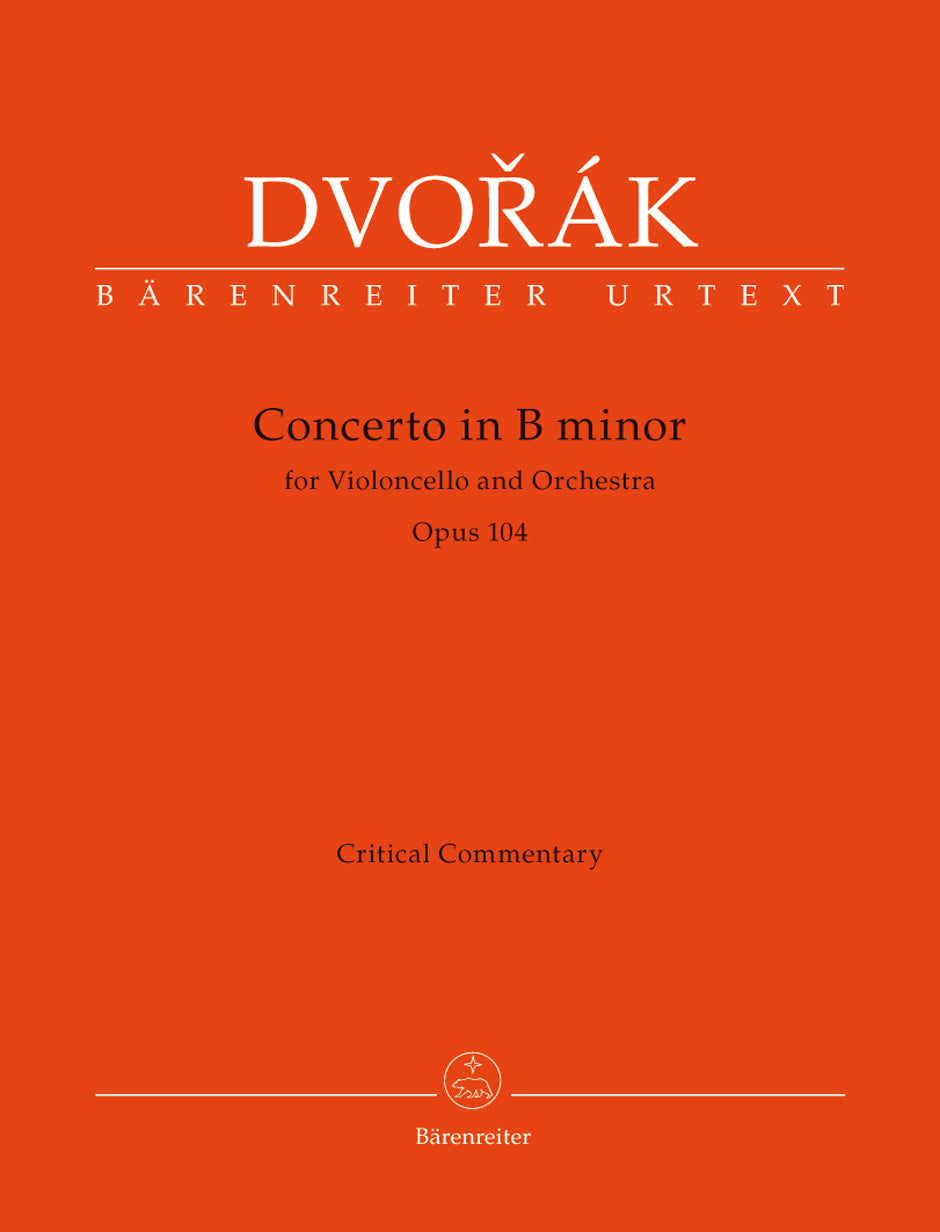 Dvorak Concerto for Violoncello and Orchestra B minor op. 104 Critical Commentary