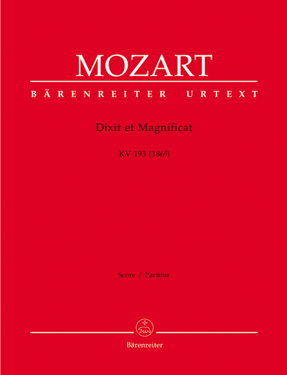 Mozart Dixit et Magnificat K. 193 (186g)