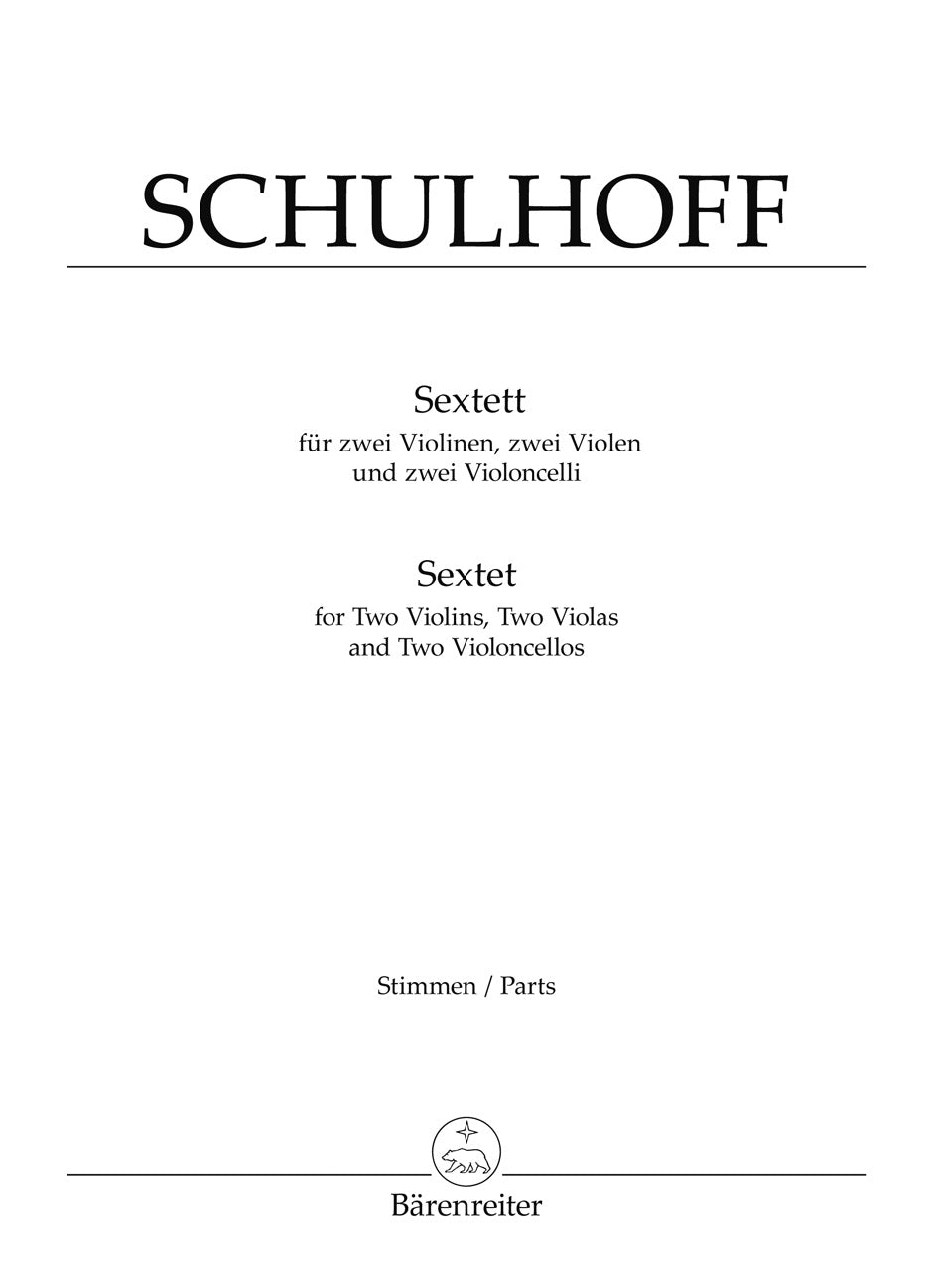 Schulhoff Sextet for 2 violins, 2 violas and 2 violoncelli