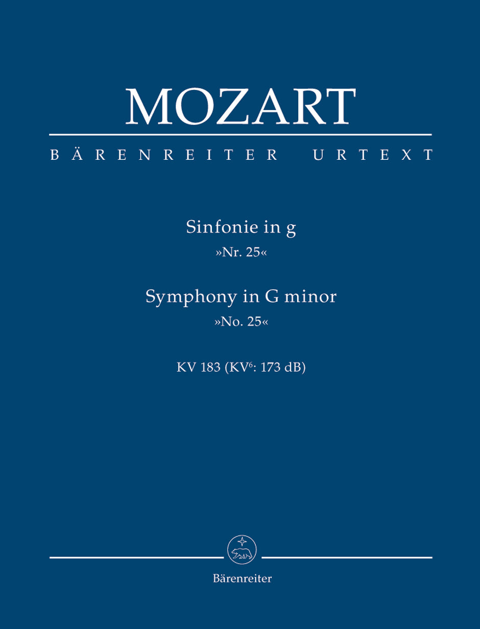 Mozart Symphony Nr. 25 G minor K. 183 (K.6: 173 dB)