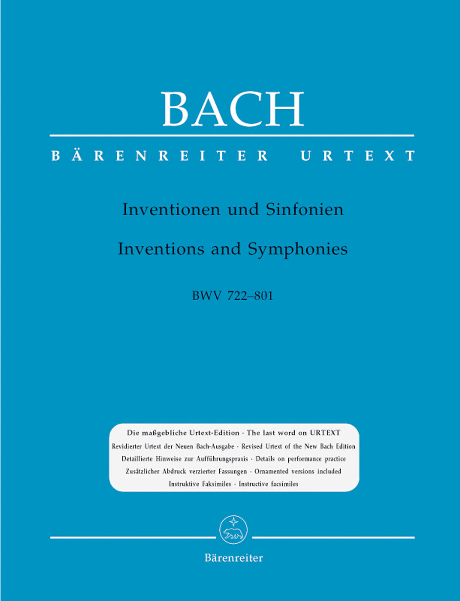Bach Inventions and Sinfonias BWV 772-801