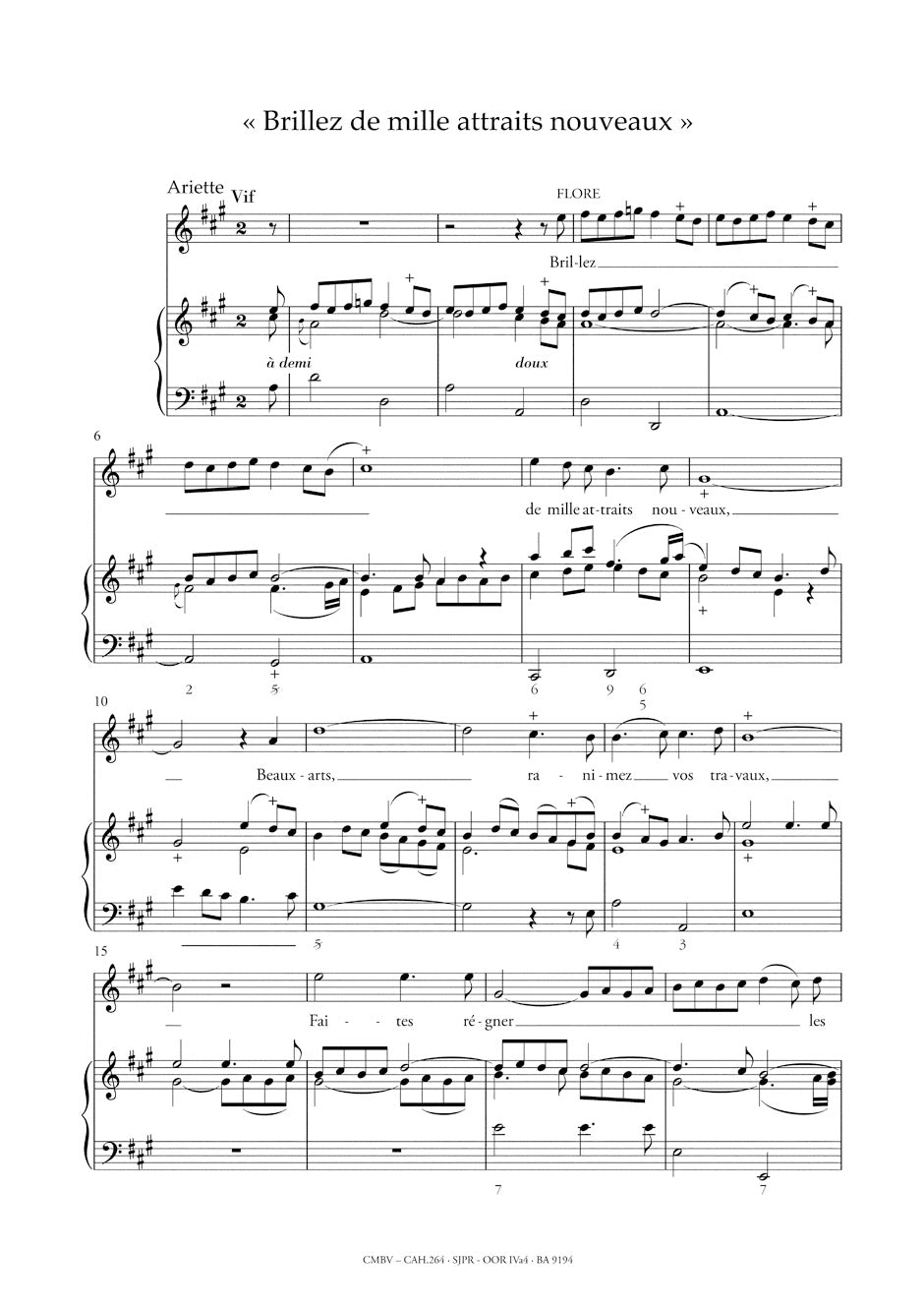 Rameau Airs d'opéra / Operatic arias. Soprano, Volume 4