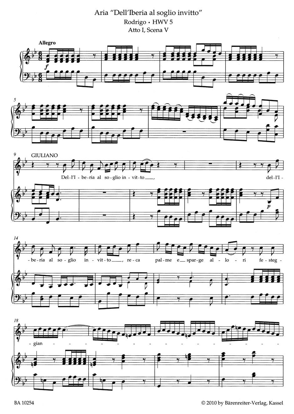 Handel Aria Album for Tenor (from Handel's Operas)