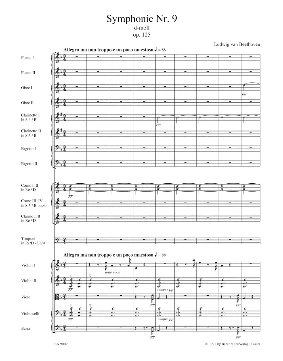 Beethoven: Symphony No. 9, Op. 125 (Full Score - Hardcover)