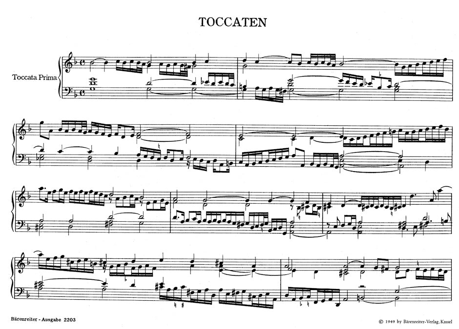 Frescobaldi The First Book of Toccatas and Partitas etc. 1637