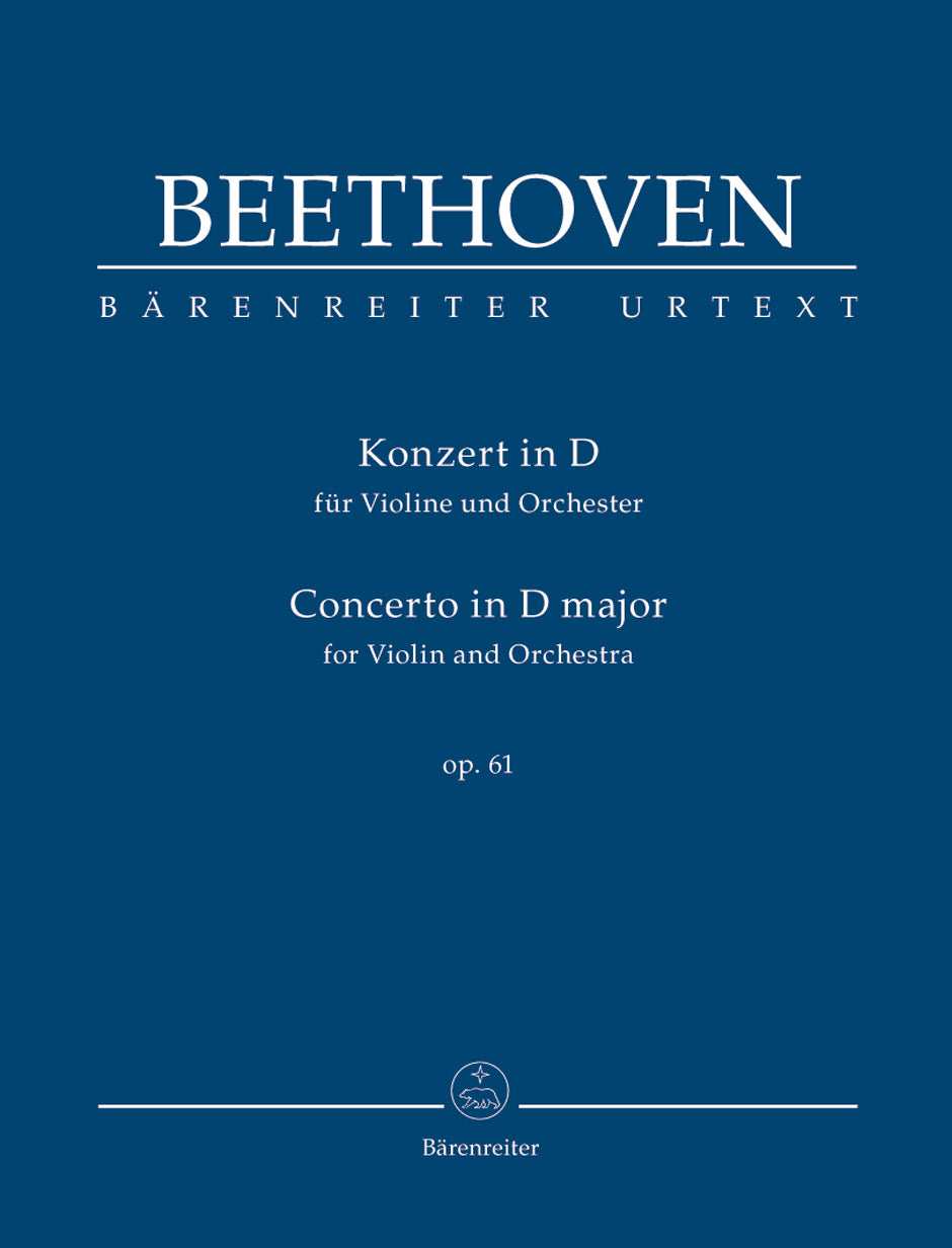 Beethoven Concerto for Violin and Orchestra D major op. 61 Study Score