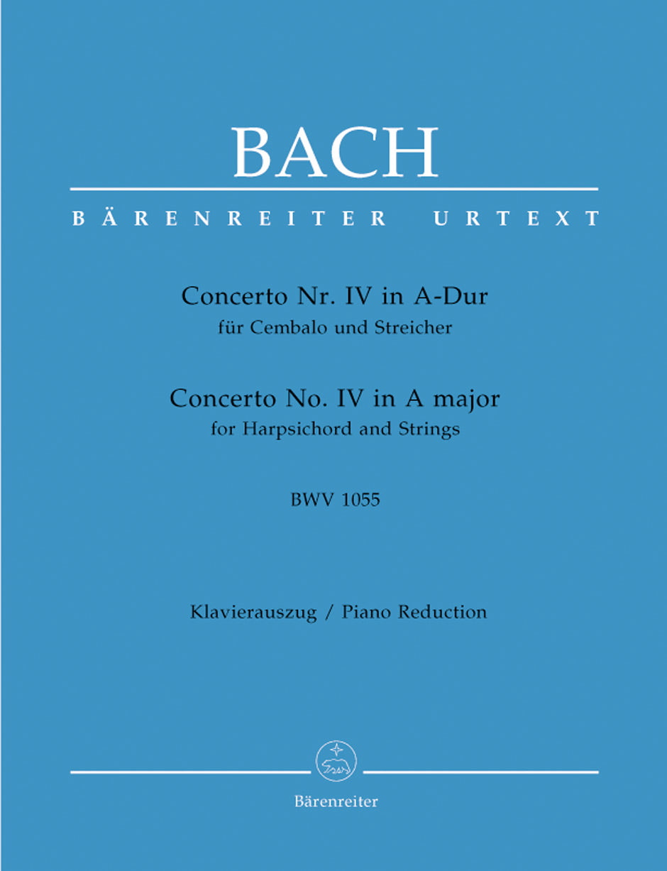 Bach Concerto for Harpsichord and Strings Nr. 4 A major BWV 1055