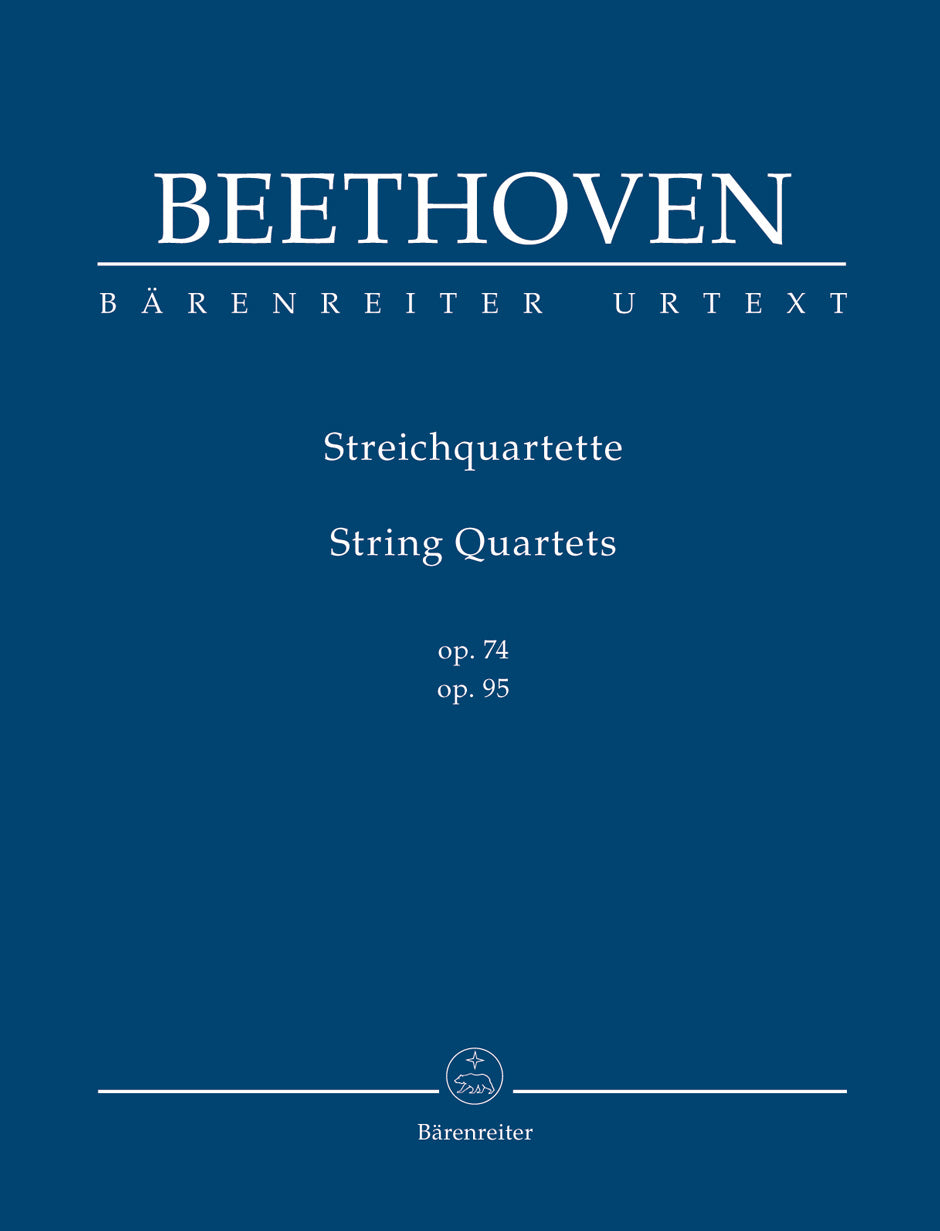 Beethoven String Quartets op. 74, 95 Study Score