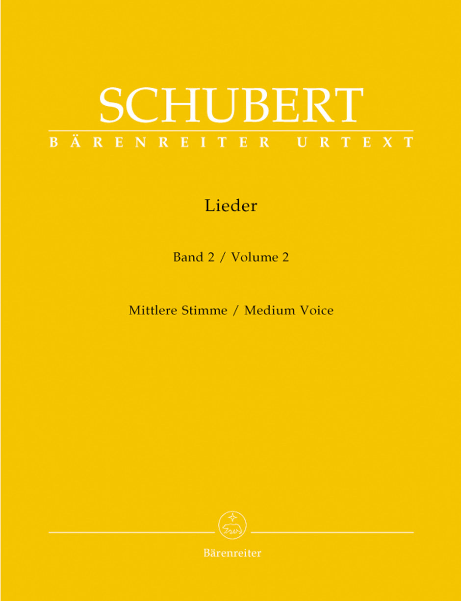Schubert Lieder, Volume 2 (Medium voice)