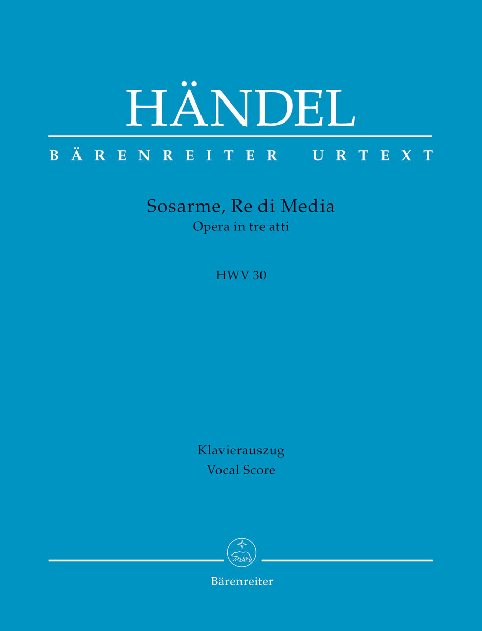 Handel Sosarme, Re di Media - Vocal Score