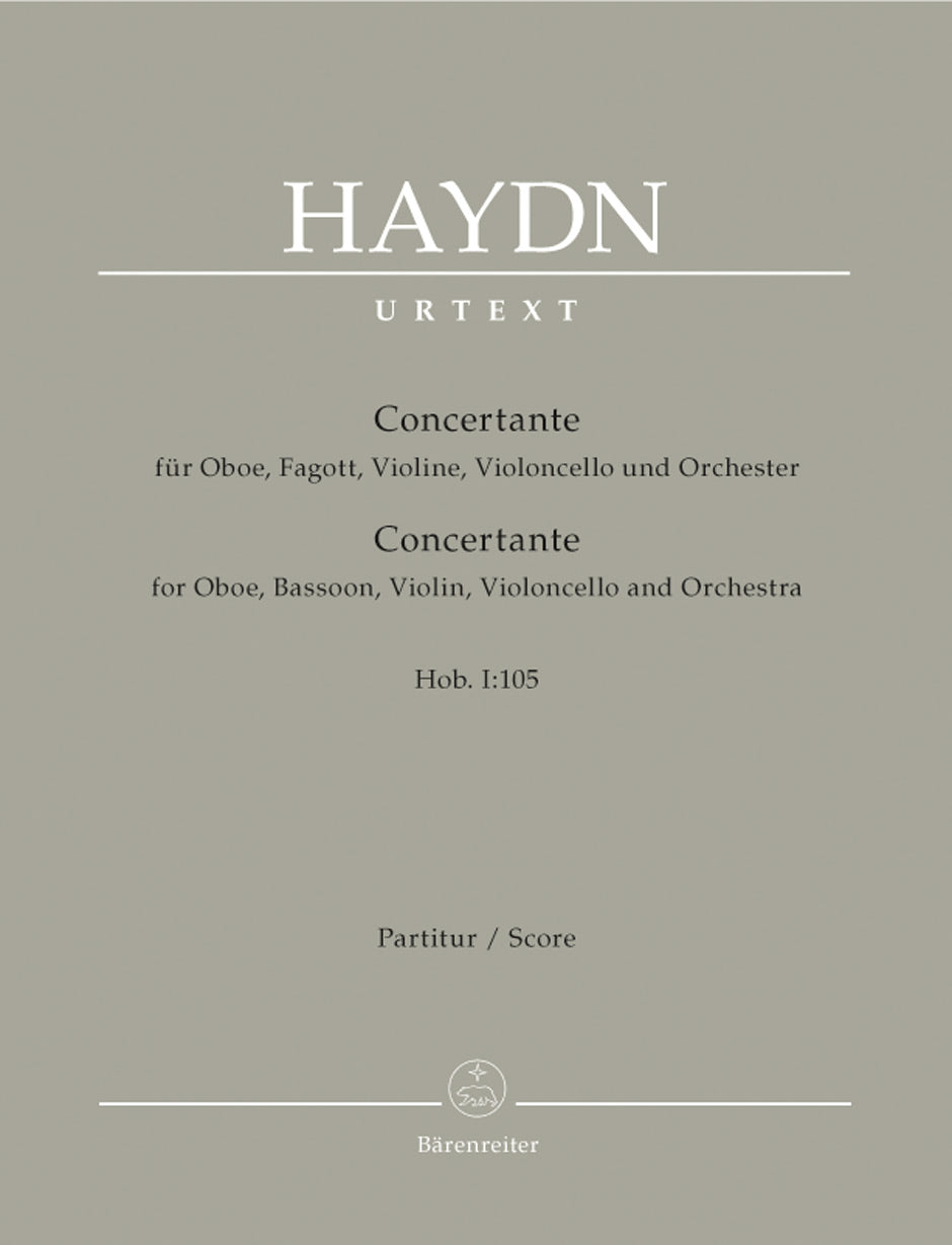 Haydn Concertante for Oboe, Bassoon, Violin, Cello Hob. I:105