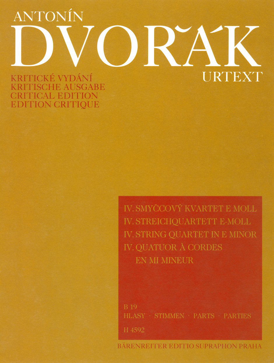 Dvorak String Quartet No 4 in e minor
