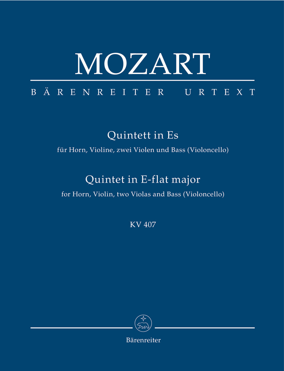 Mozart Quintett Es-Dur KV 407 (386c) -Hornquintett-