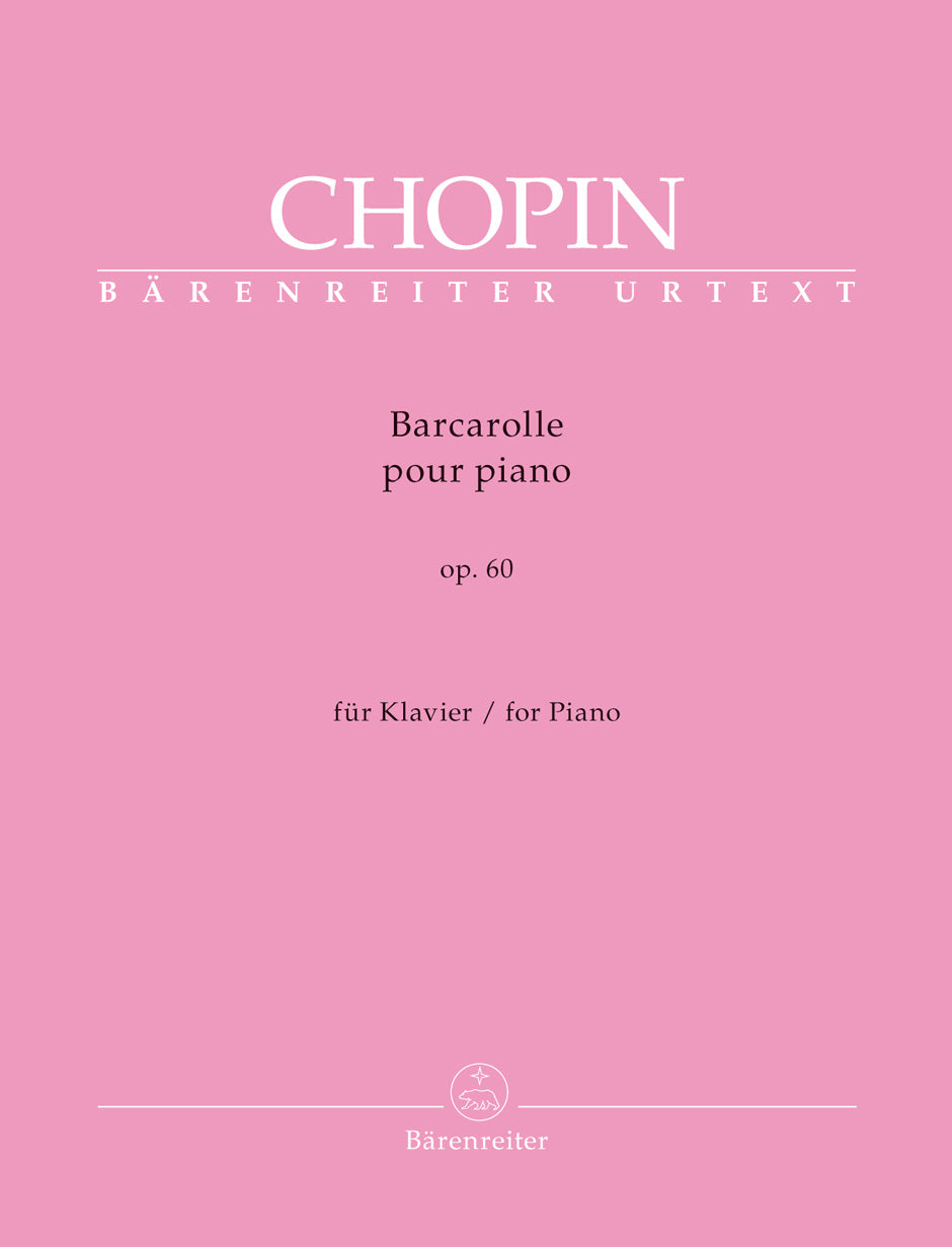 Chopin Barcarolle for Piano in F-sharp major, op. 60