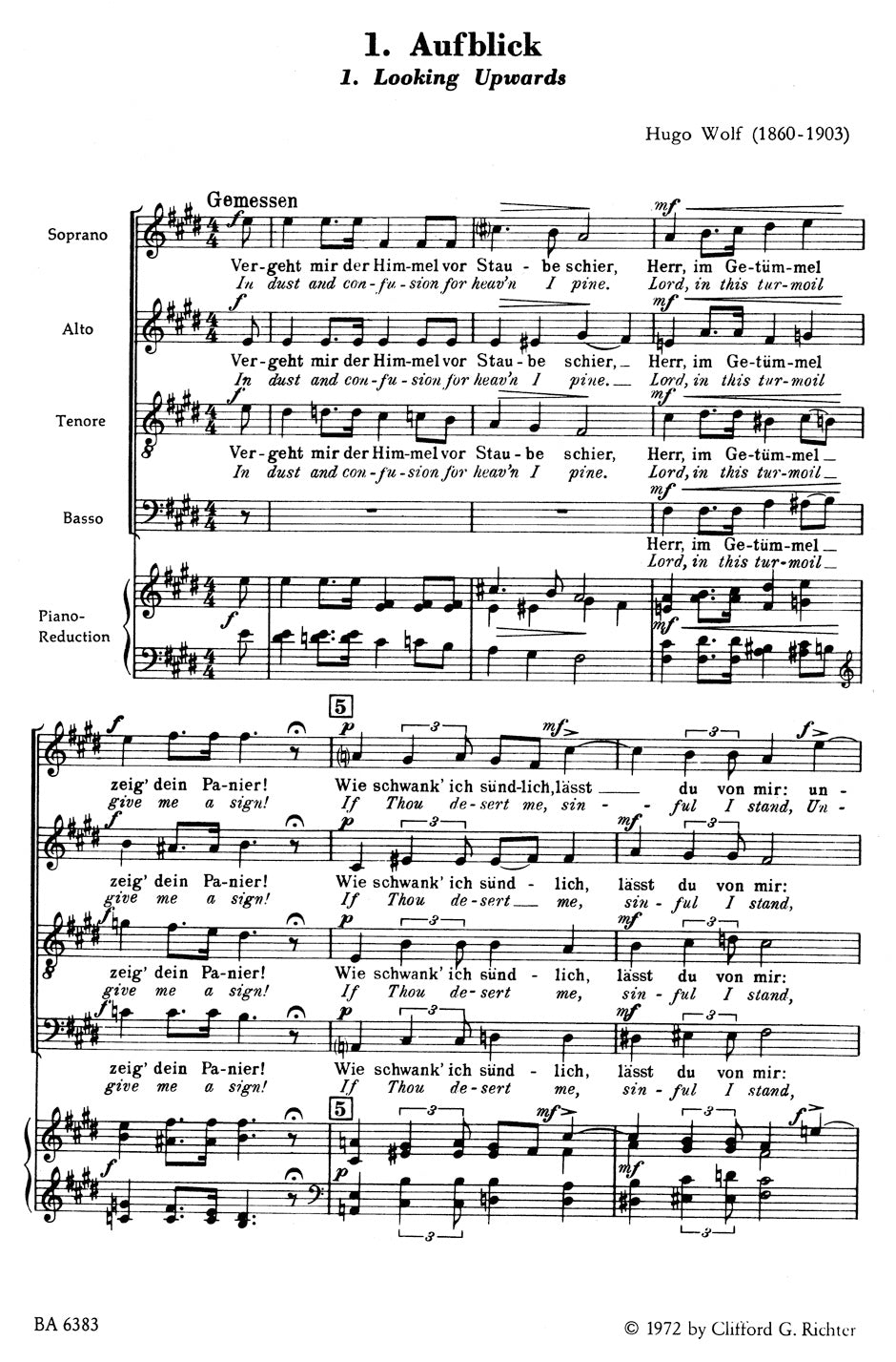 Wolf 6 Geistliche Lieder