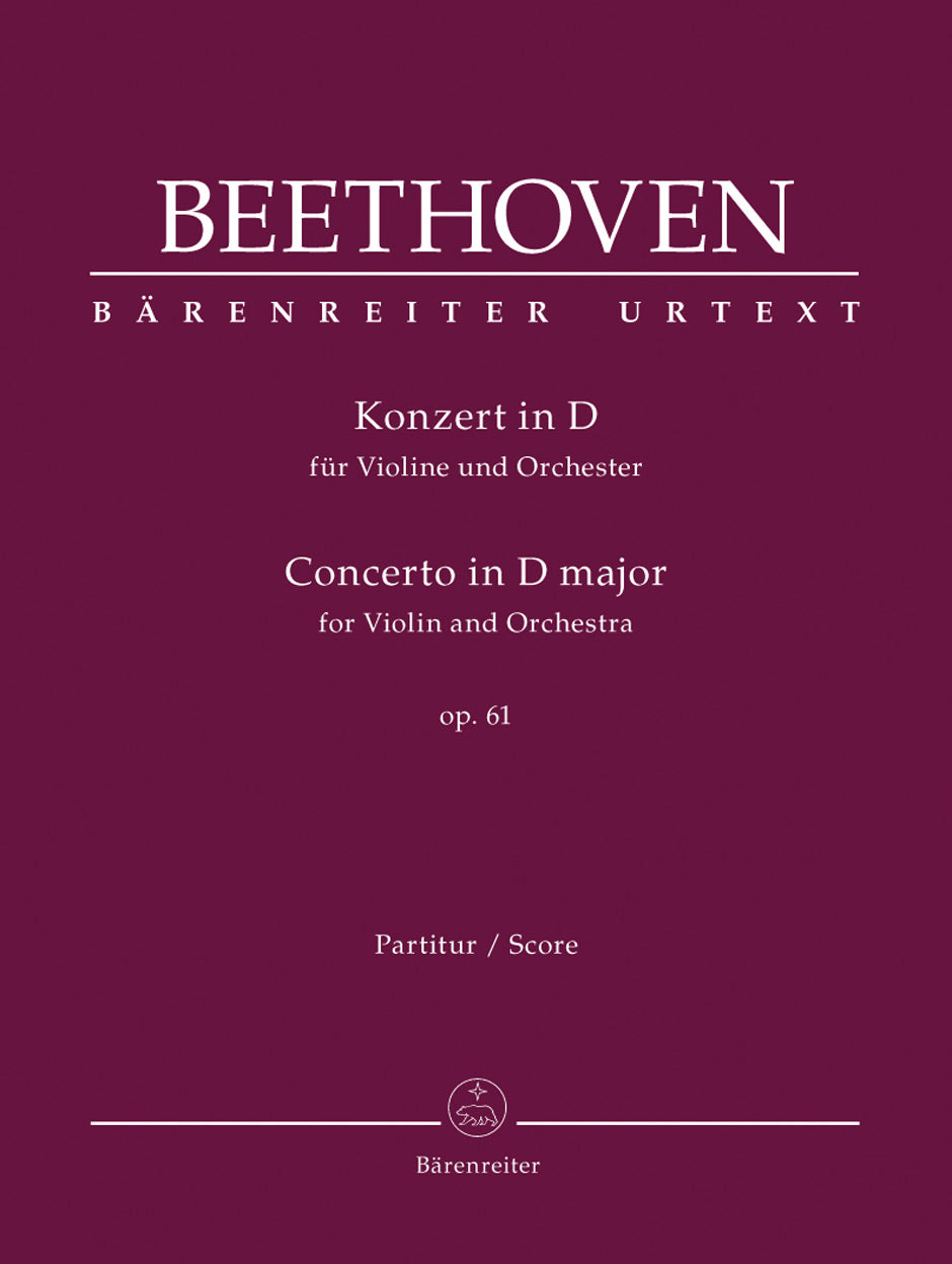 Beethoven Concerto for Violin and Orchestra D major op. 61