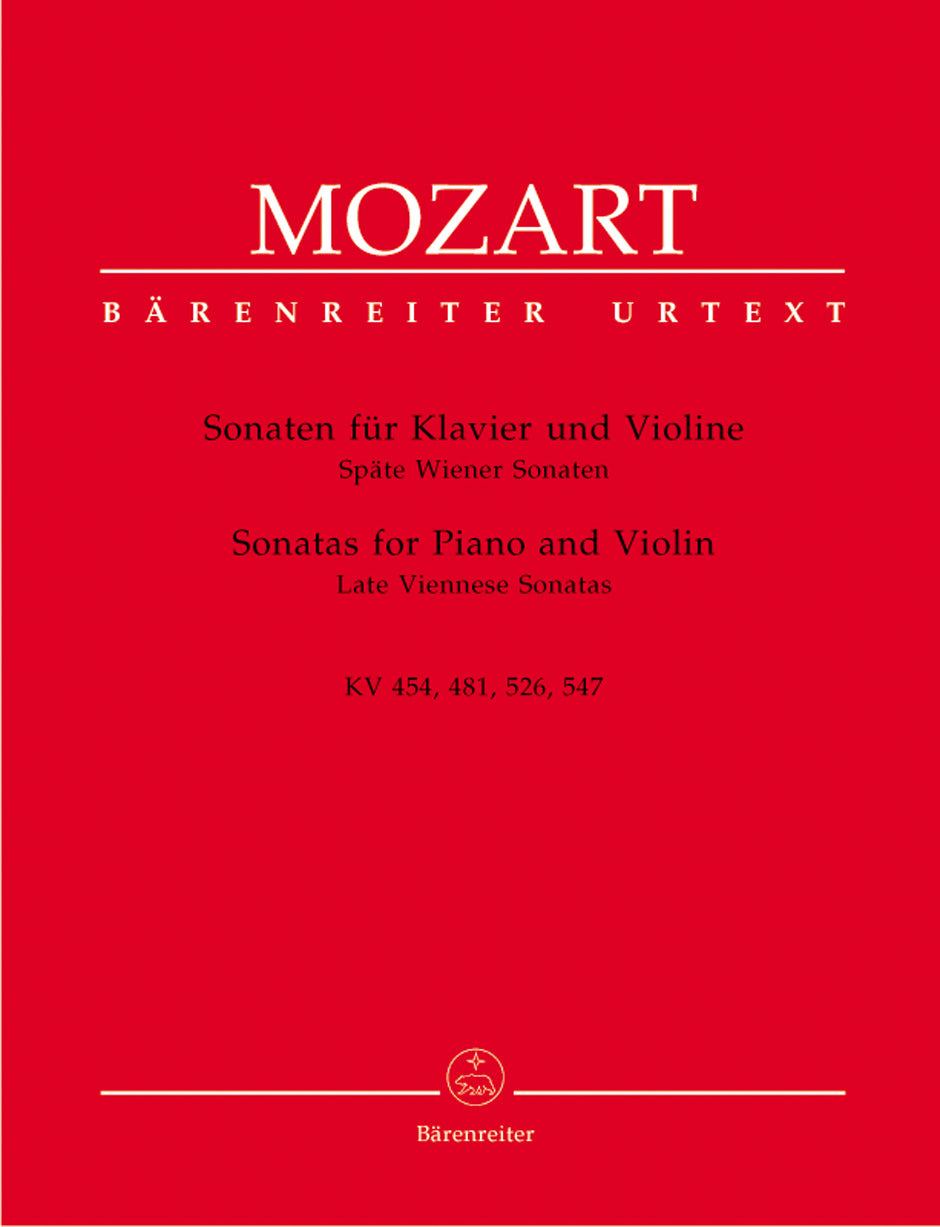 Mozart: Sonatas for Piano and Violin -Late Viennese Sonatas-