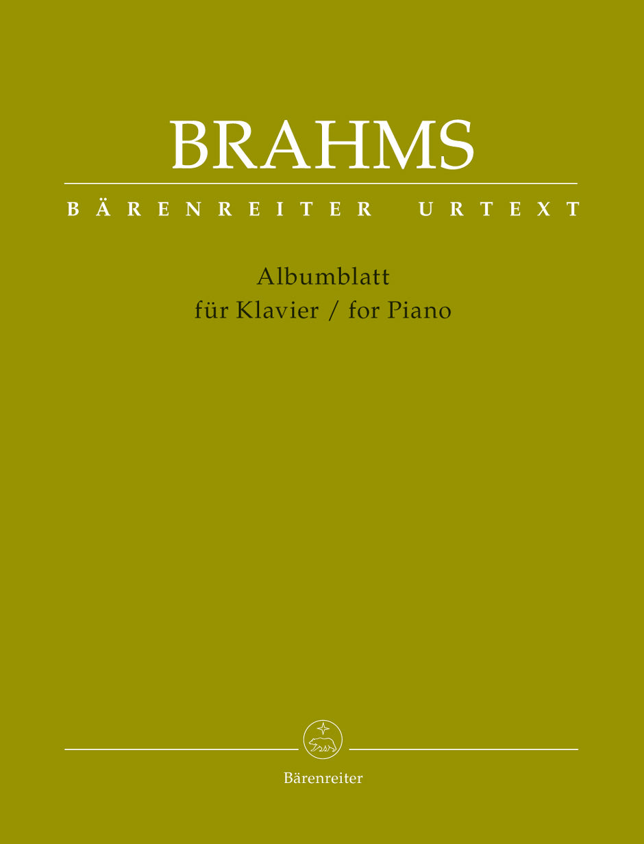 Brahms Albumblatt for Piano