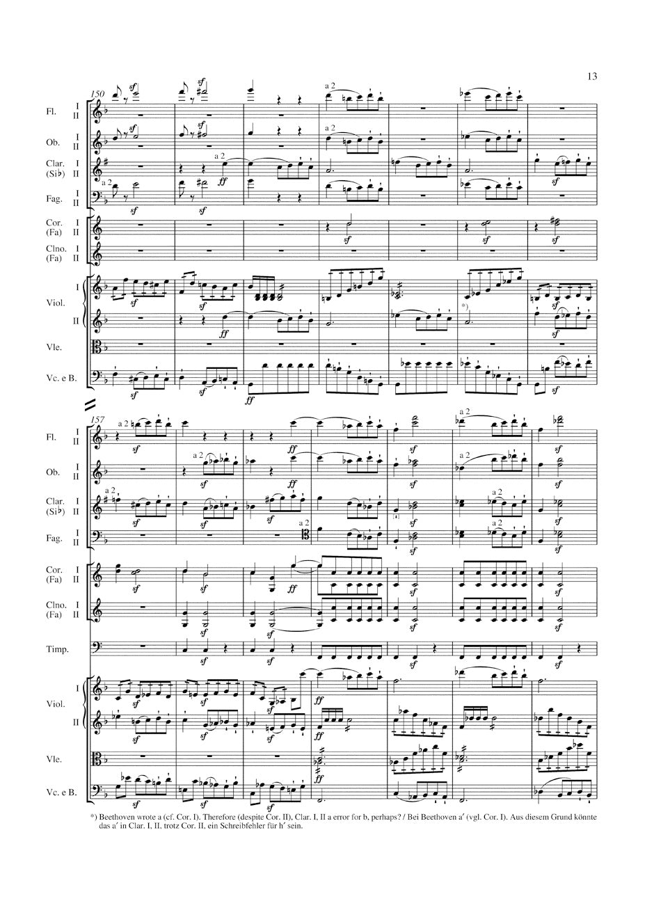 Beethoven Symphony Nr. 8 F major op. 93 Study Score