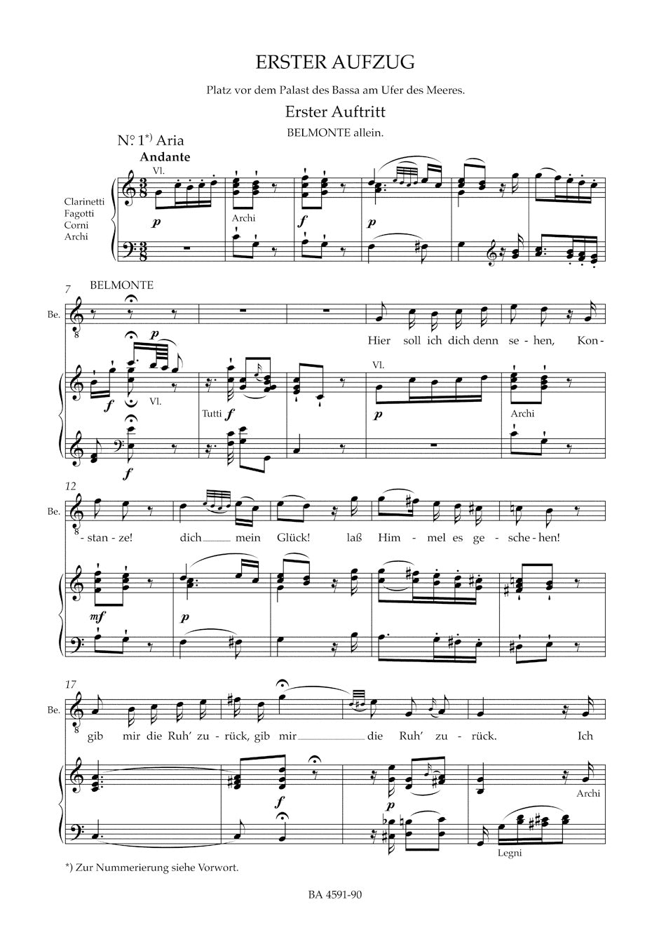 Mozart The Abduction from the Seraglio K. 384 -German singspiel in three acts-