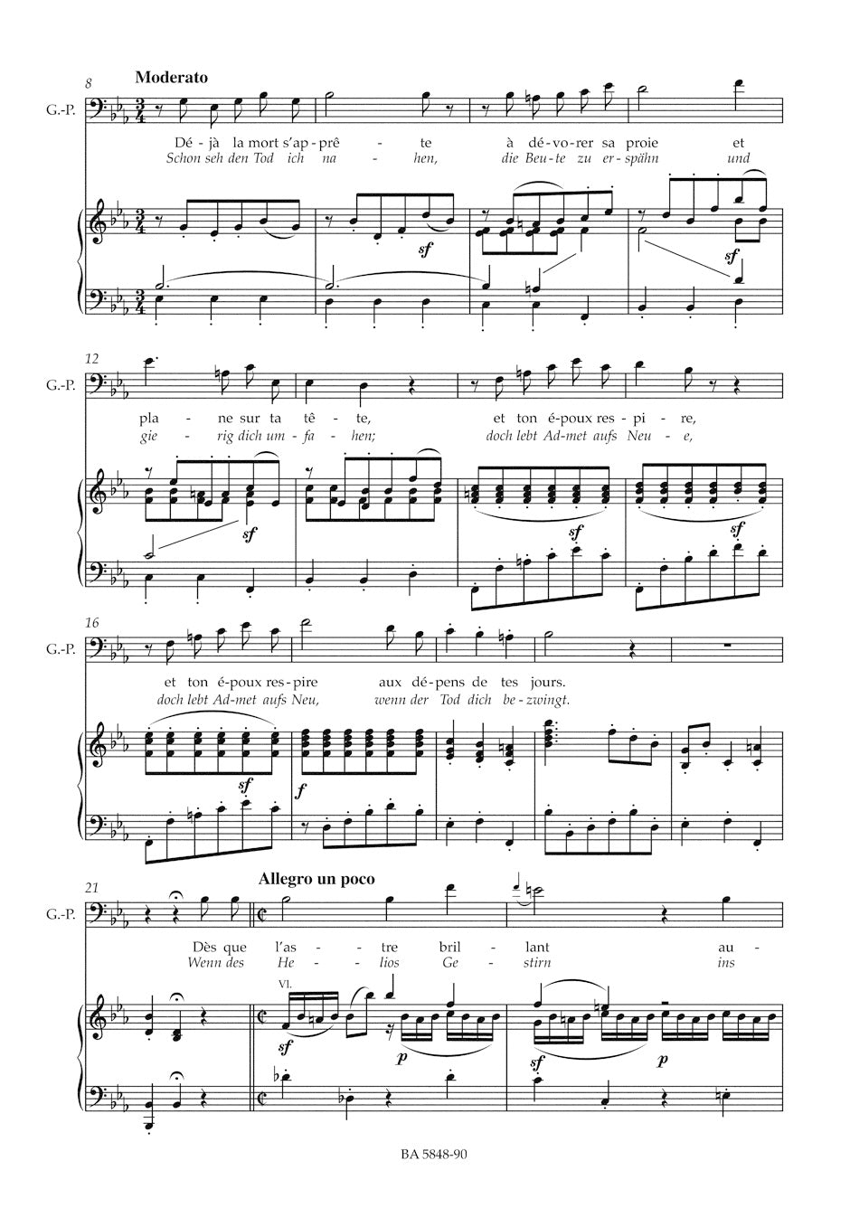 Gluck Alceste -Tragedie-opera in three acts- (Paris Version 1776)