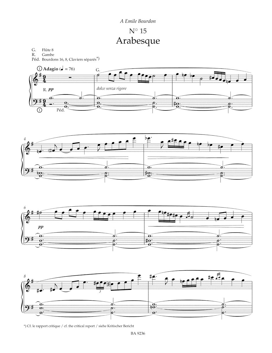 Vierne Pièces en style libre en deux livres, Livre II op. 31 (1914)
