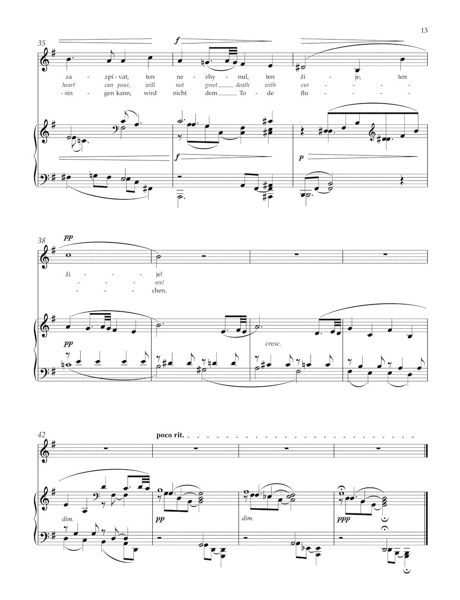 Dvorak Gypsy Songs op. 55 (Low Voice)