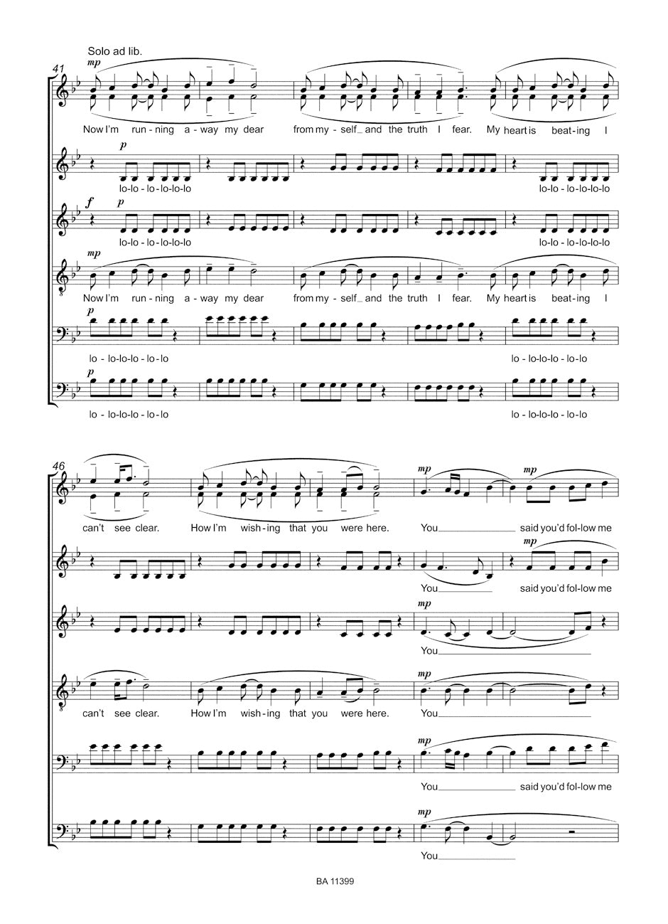 Without you (Arranged for Mixed Choir (SMezATBarB))