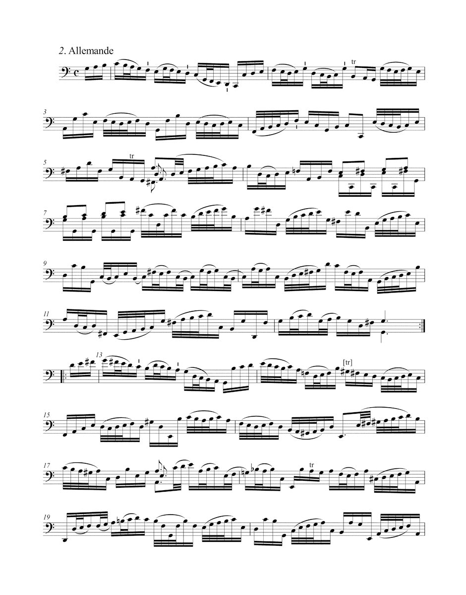 Bach Six Suites for Violoncello solo BWV 1007-1012 (Urtext of the New Bach Edition - Revised (NBArev))