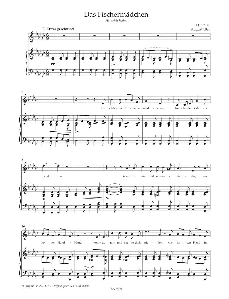 A Taste of Schubert for Medium Voice