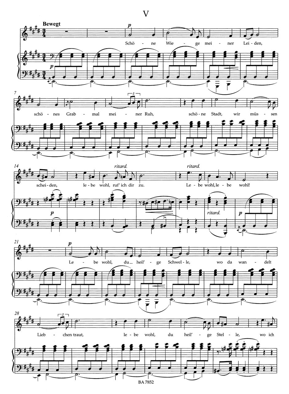 Schumann Song Cycle op. 24