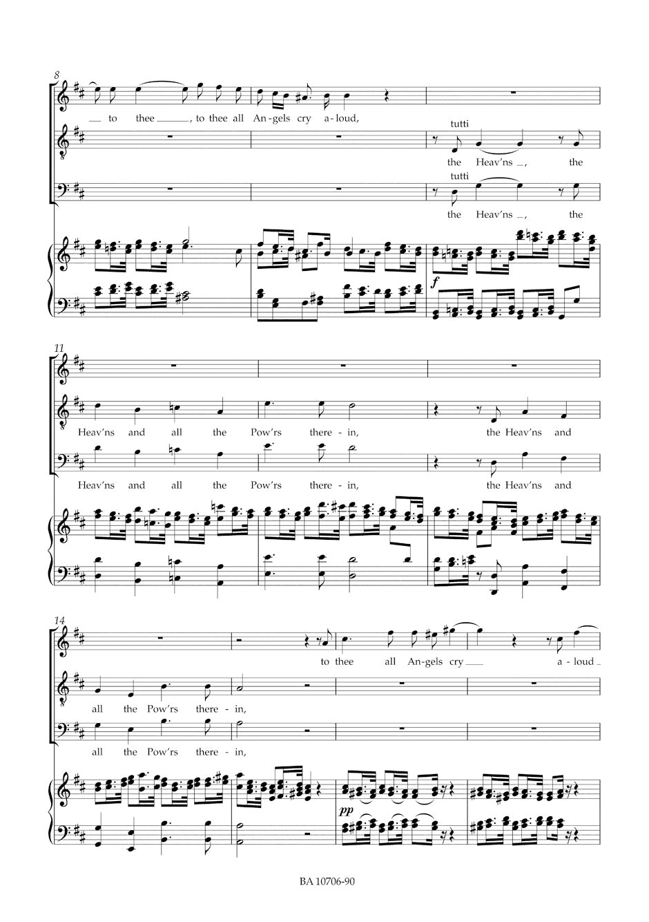 Handel Te Deum for the Victory at the Battle of Dettingen HWV 283