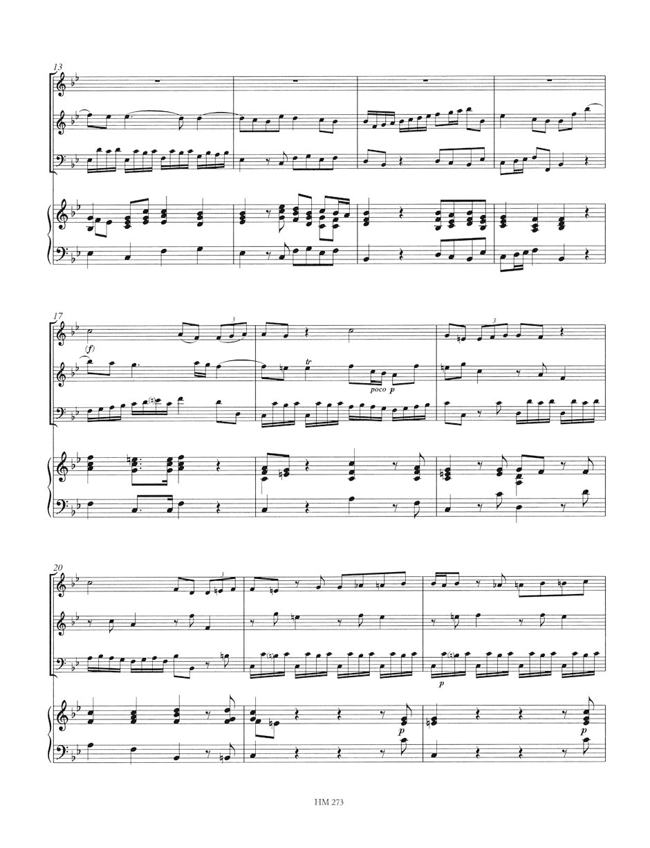 Zelenka Sonata No 3 in B flat major ZWV 181, 3