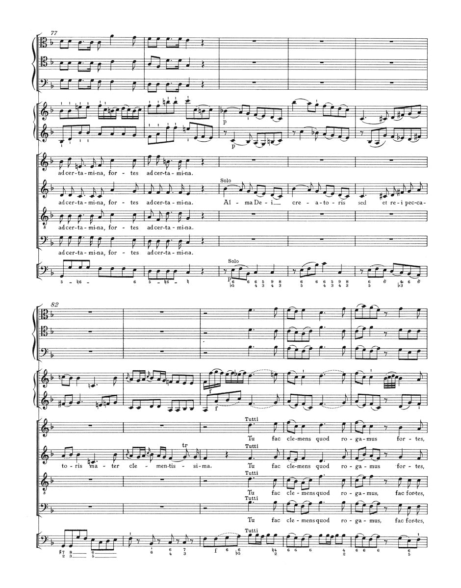 Mozart Alma Dei creatoris K. 277 (272a) -Offertorium de B.V. Maria-