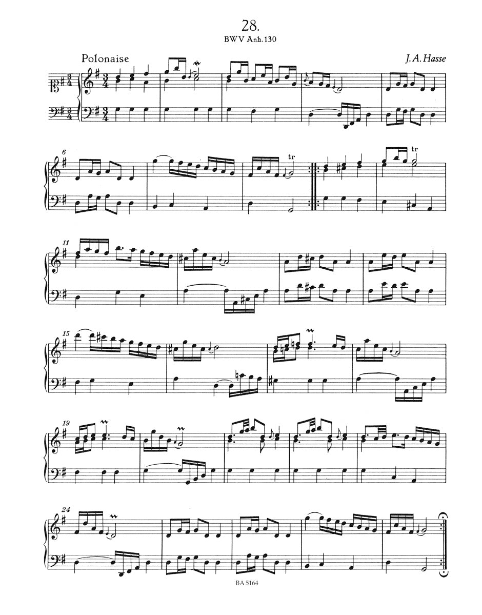 Bach Notebook for Anna Magdalena Bach (1725)