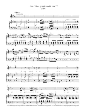 Mozart Concert Arias for low Soprano and Contralto