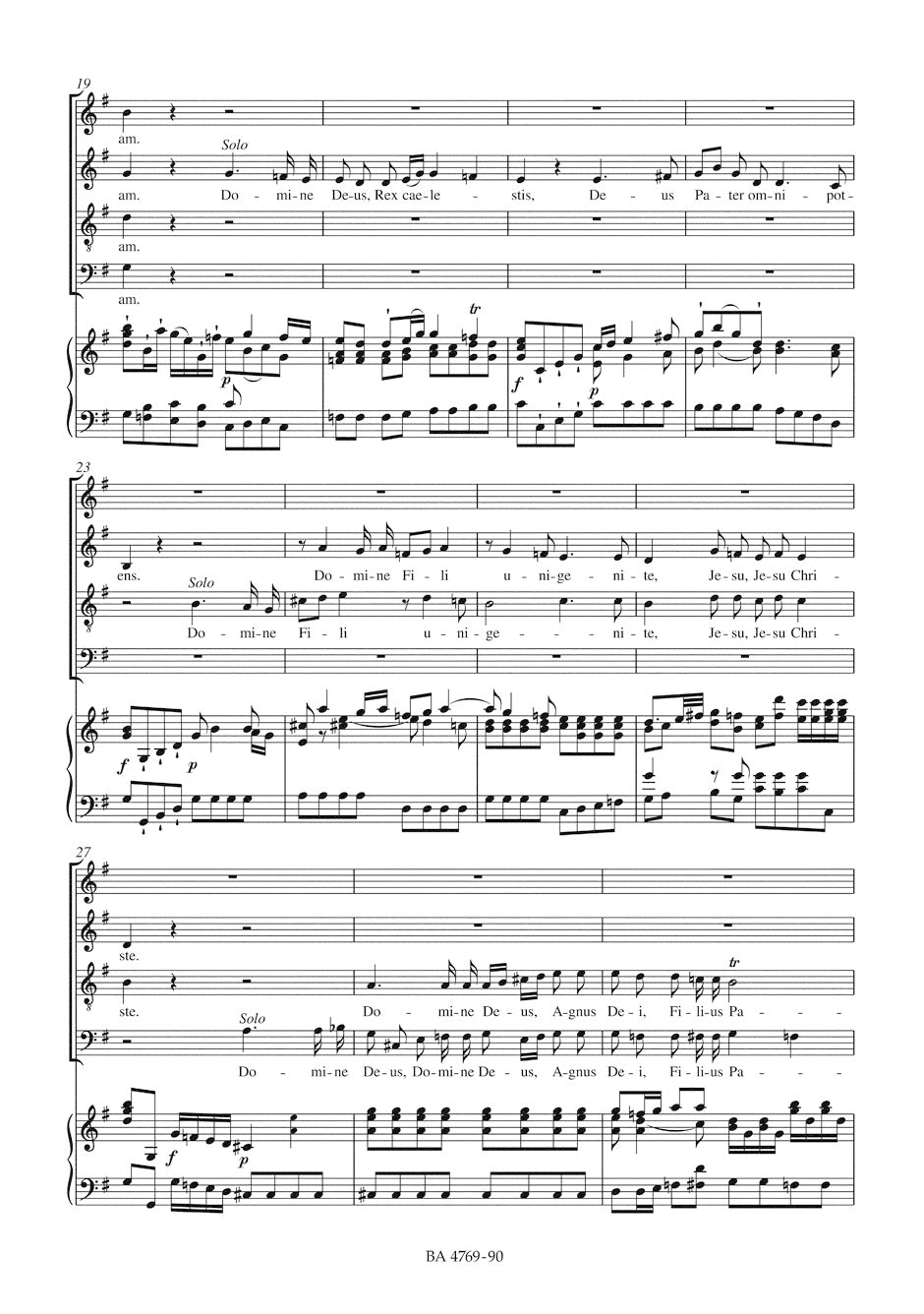 Mozart Missa brevis G major K. 49 (47d)