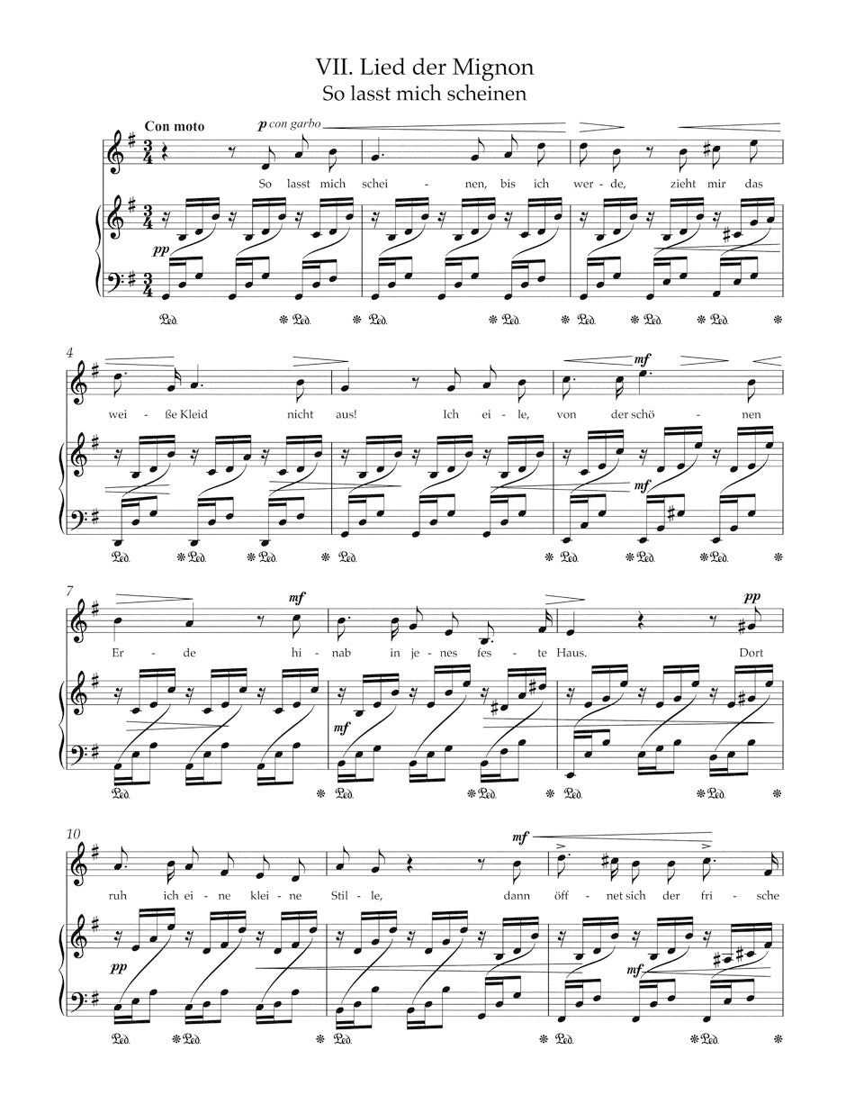 Fibich Songs on Texts by Johann Wolfgang von Goethe