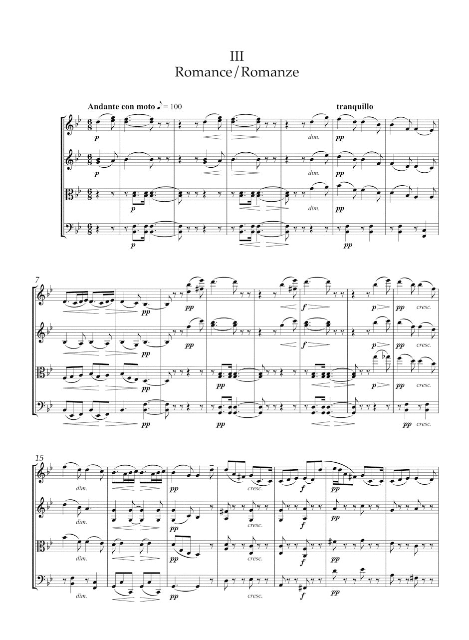 Dvorak String Quartet Nr. 10 Es-Dur op. 51