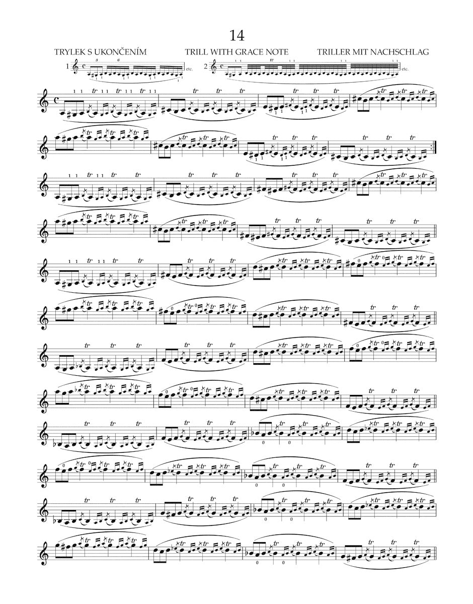 Sevcik Preparatory Trill Studies and the Development of Double-Stopping op. 7