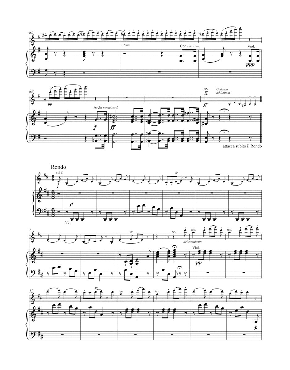 Beethoven Concerto for Violin and Orchestra in D major Opus 61