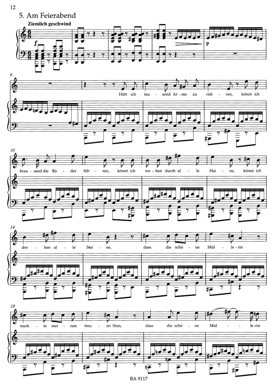 Schubert Die schöne Müllerin op. 25 D 795 (High Voice)